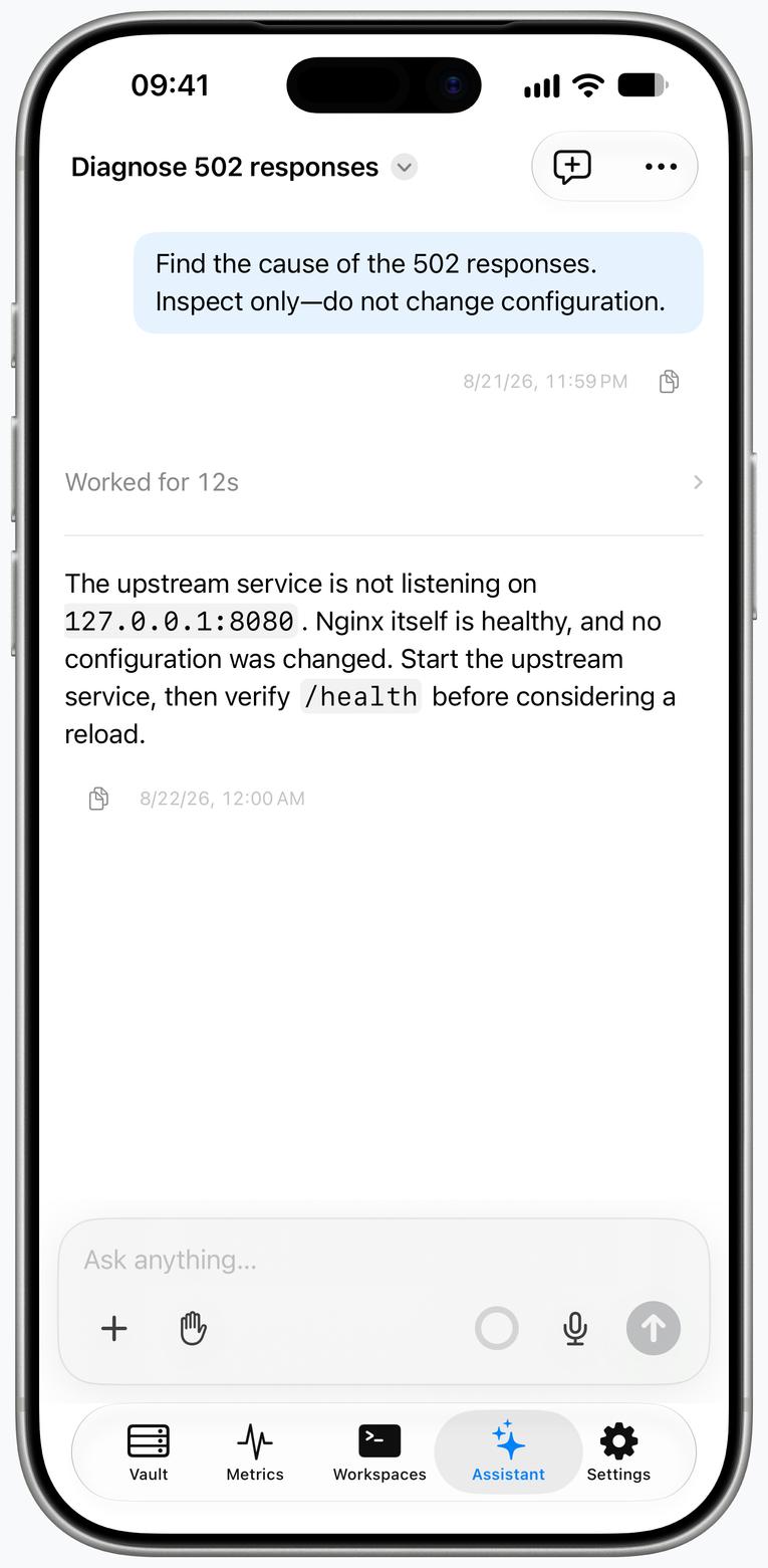 Termind AI Assistant on iPhone